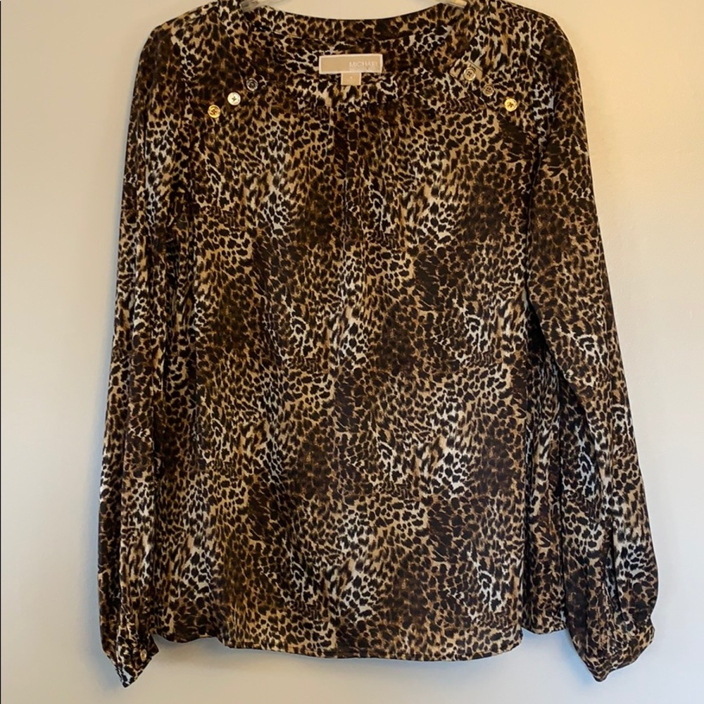 Michael Kors -‎ size 4, animal print blouse